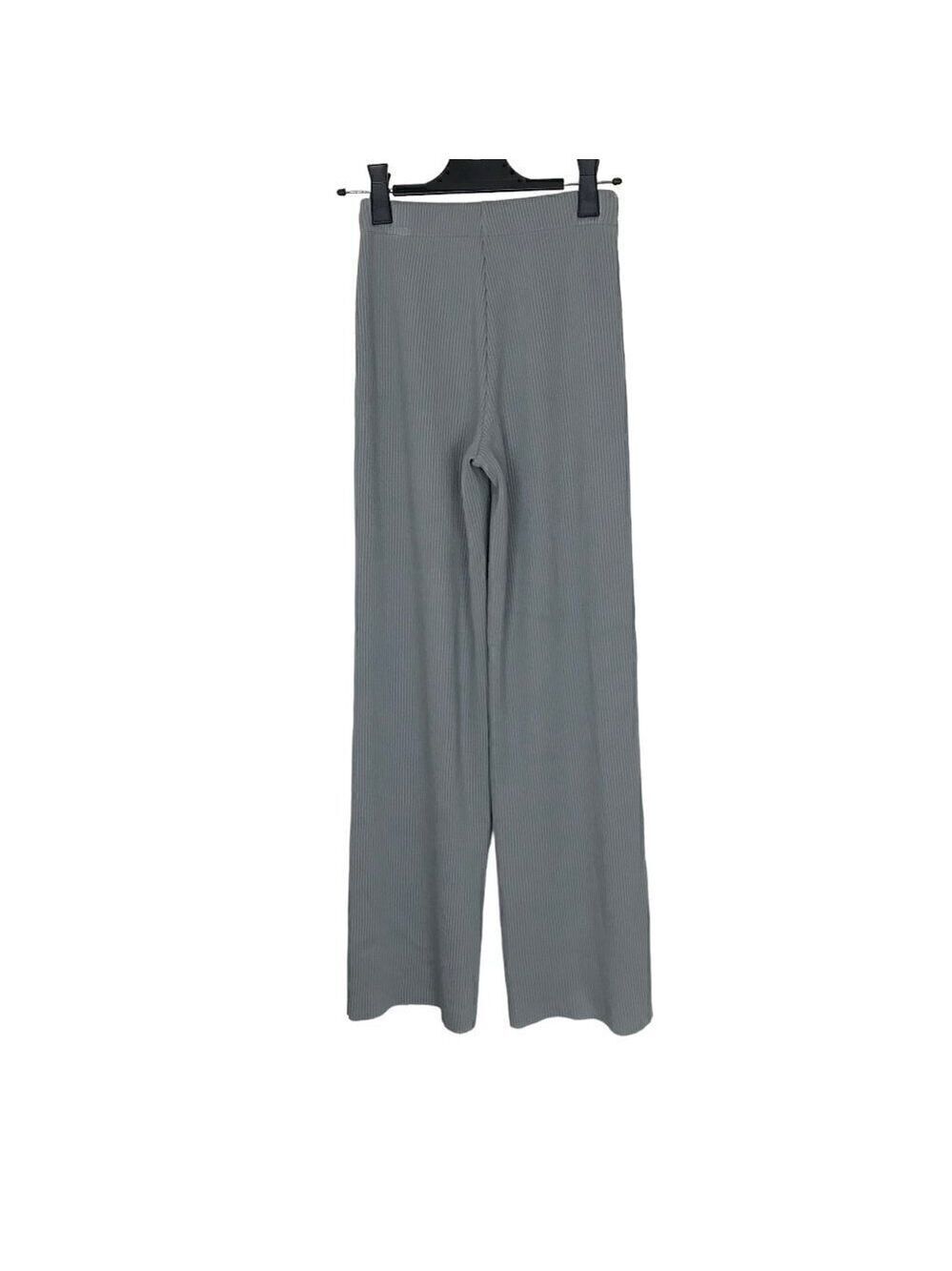 Vince Grey High Waisted Ribbed Flare Pants Size XXS - Picture 5 of 7